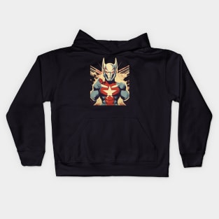 Ultraman Strong Super Hero Propaganda Retro Kids Hoodie